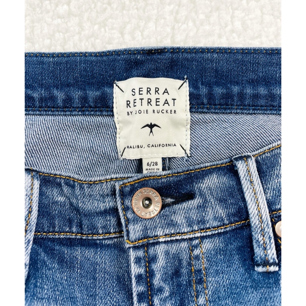 (NWOT) SERRA RETREAT • El Sol Light Wash Straight Leg Jeans, 6 - Picture 10 of 13
